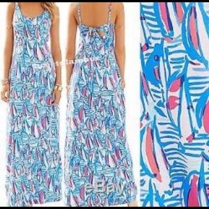 XS Lilly Pulitzer Red Right Return Maxi